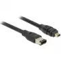 Kabel FireWire DeLOCK 82578 3m 4-pin 6-pin Męski/Męski