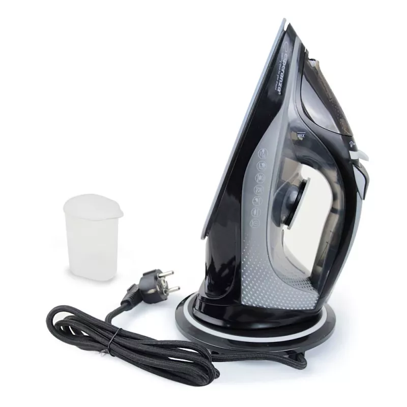 Żelazko parowe Esperanza EHI011 z ceramiczną stopą, szare, czarne, 2600 W