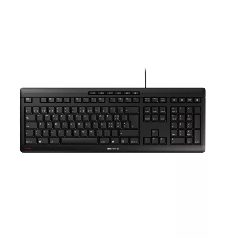 Klawiatura CHERRY STREAM JK-8500CH-2 USB QWERTZ szwajcarski czarna