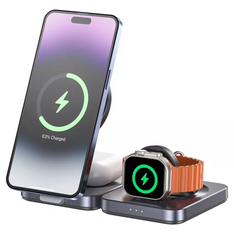 UNITEK P1300AGY01 bezprzewodowy odbiornik ładowania do urządzeń mobilnych Słuchawki douszne, Telefon komórkowy/Smartfon, Smartwatch USB Type-C