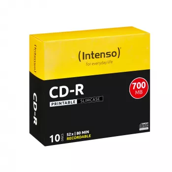 CD-R Intenso 1801622 700 MB 52x Printable 10 szt. cienki Case