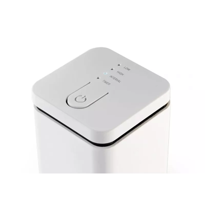 Dyfuzor zapachowy Stylies ELARA/biały — parowniczy, do pomieszczeń do 25 m², timer 2 h, zasilanie AC/bateria/USB, 1,3 W, 74×74×100 mm