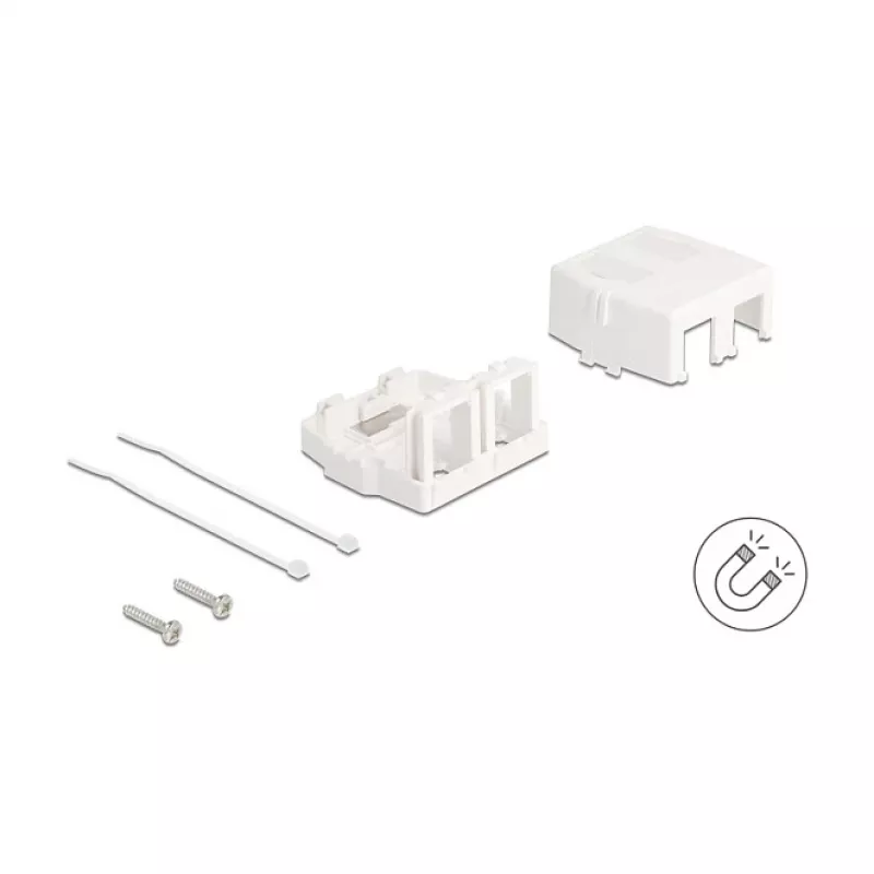 Ramka snap-in DeLOCK 85843 Plastik Biały 545x573x324 mm
