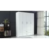 Topeshop ROMANA 160 BIEL KPLB bedroom wardrobe/closet 11 shelves 4 drzwi(s) biały