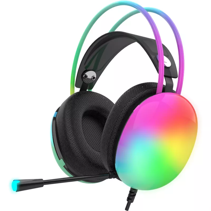 Cian Technology GmbH INCA Gaming Headset IGK-X8S 7.1 USB RGB-LED czarny - Zestaw słuchawkowy