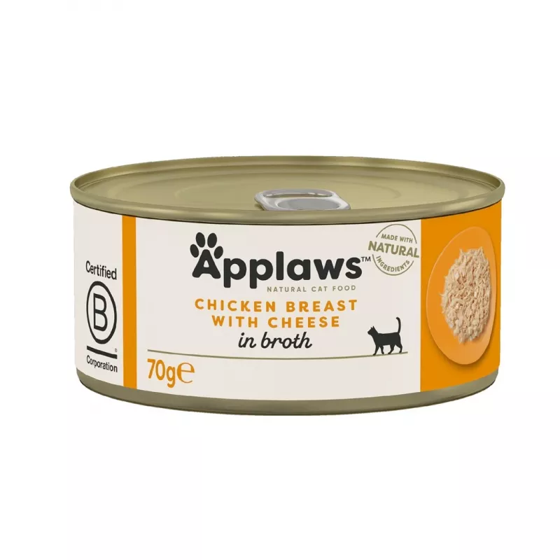 APPLAWS Pierś z kurczaka z serem - mokra karma dla kota - 70g