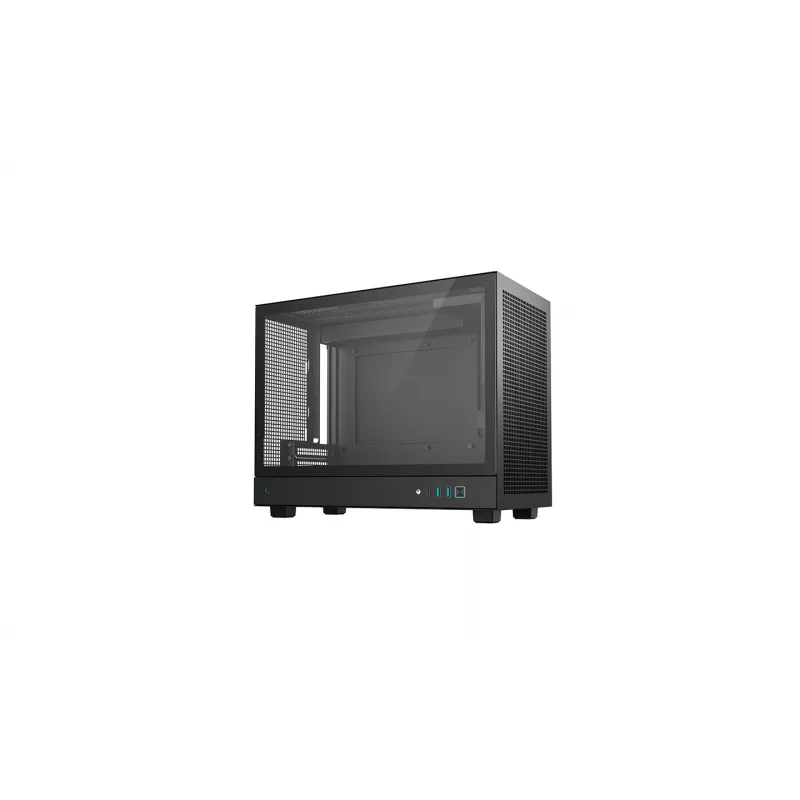 Obudowa komputerowa DeepCool CH160 PLUS Small Form Factor SFF ATX/mATX, szkło hartowane, USB-C, czarna