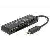 DeLOCK USB2.0 Card Reader USB Type-C męski 5 gniazd - Czytnik kart - All-in-one (Multi-Format) - USB-C (91739)