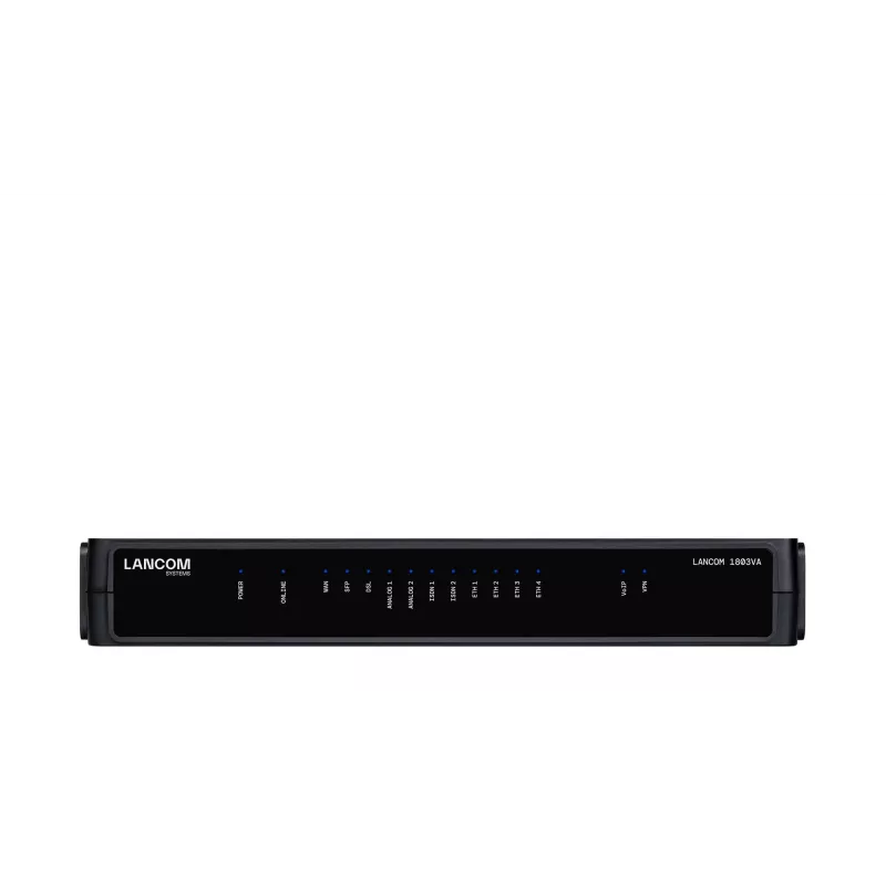 Router LANCOM 1803VA Czarny 1 Wentylator SNMP Ethernet 10 100 1000 Mbit/s