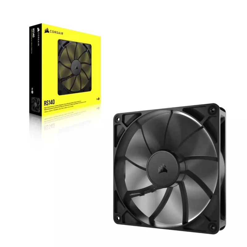 Wentylator Corsair RS140 14 cm Czarny 330-1700 RPM 0,11-3,46 mmH2O