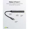 Goobay Slim 4-Port USB-Hub, USB-C™ na USB-C™/USB-A, USB 3.2 (74459)