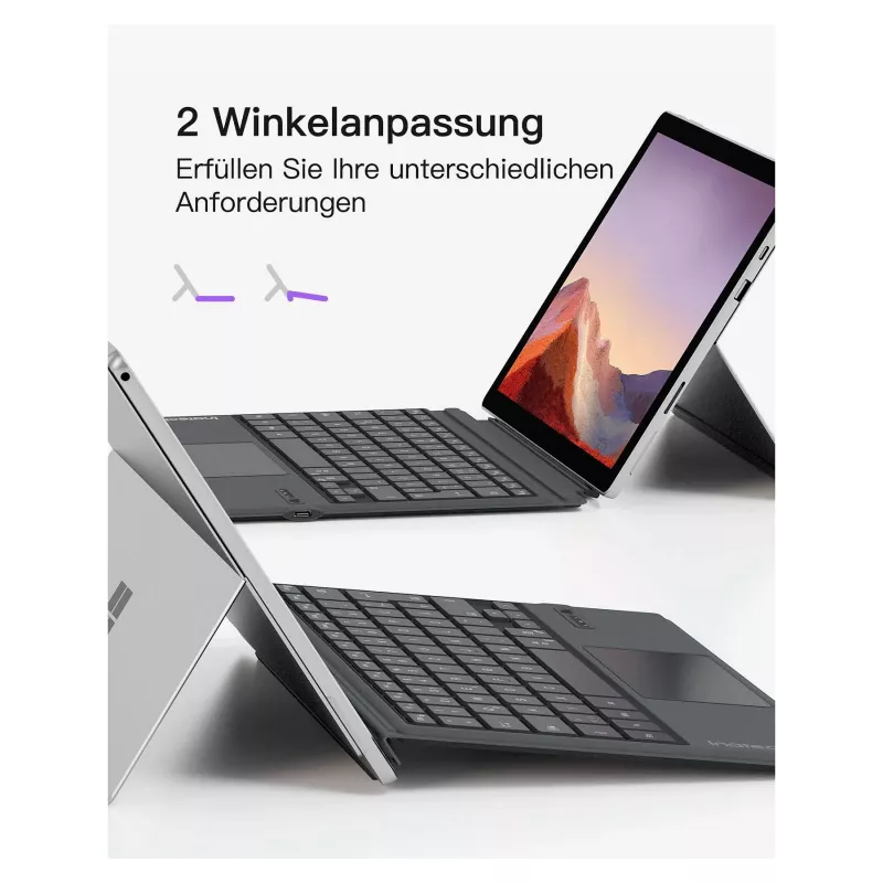 inateck klawiatura Surface gray, Sureface GO 1-4 Com. QWERTZ