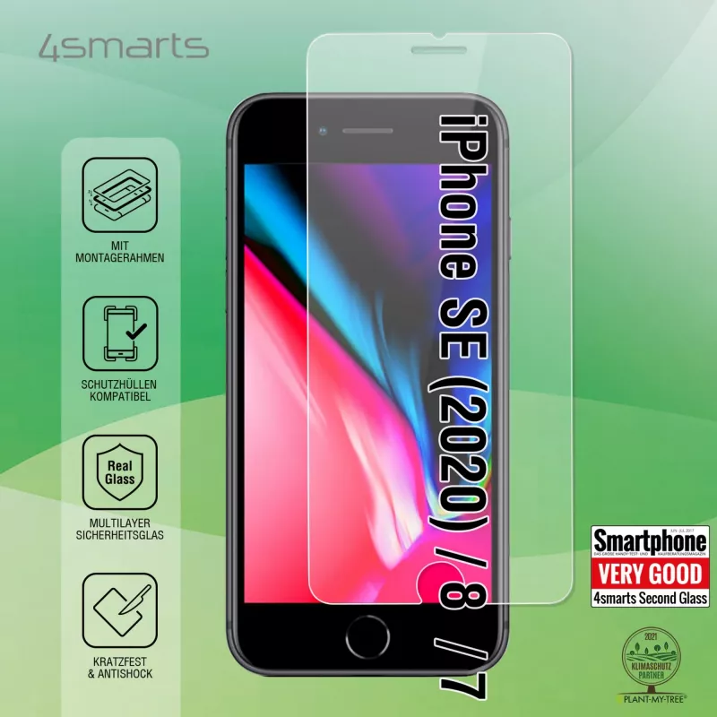 Szkło hartowane 4smarts 456348 Apple iPhone SE (2020) / 8 / 7