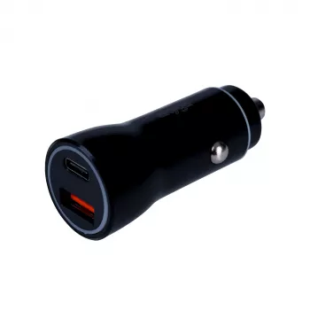 Ładowarka samochodowa 12/24V Akyga AK-CH-16 36W USB-A + USB-C PD Quick Charge 3.0 5-12V / 1.5-3A czarna
