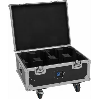 Flightcase Roadinger 31005247 na 4× AKKU MBT-3 z kółkami i zintegrowaną funkcją ładowania