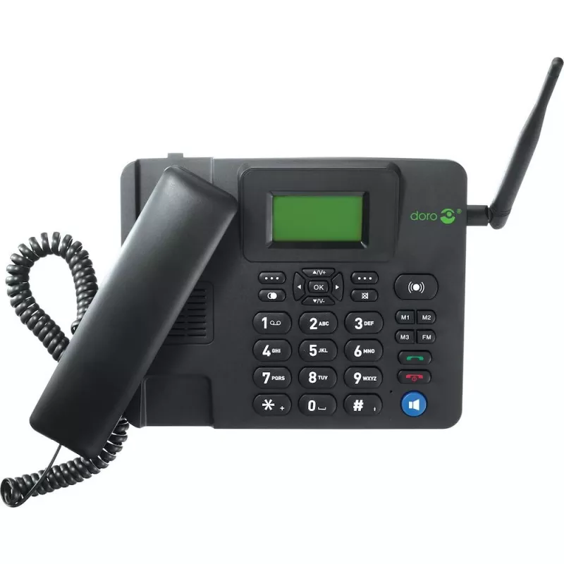 IP Phone Doro 4100H Czarny Wired Handset LCD 128x64 500 wpisów