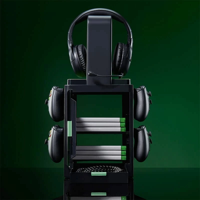 Numskull Games Official Xbox Gaming Locker, uchwyt na dyski do gier, Xbox, czarny, przewodowy