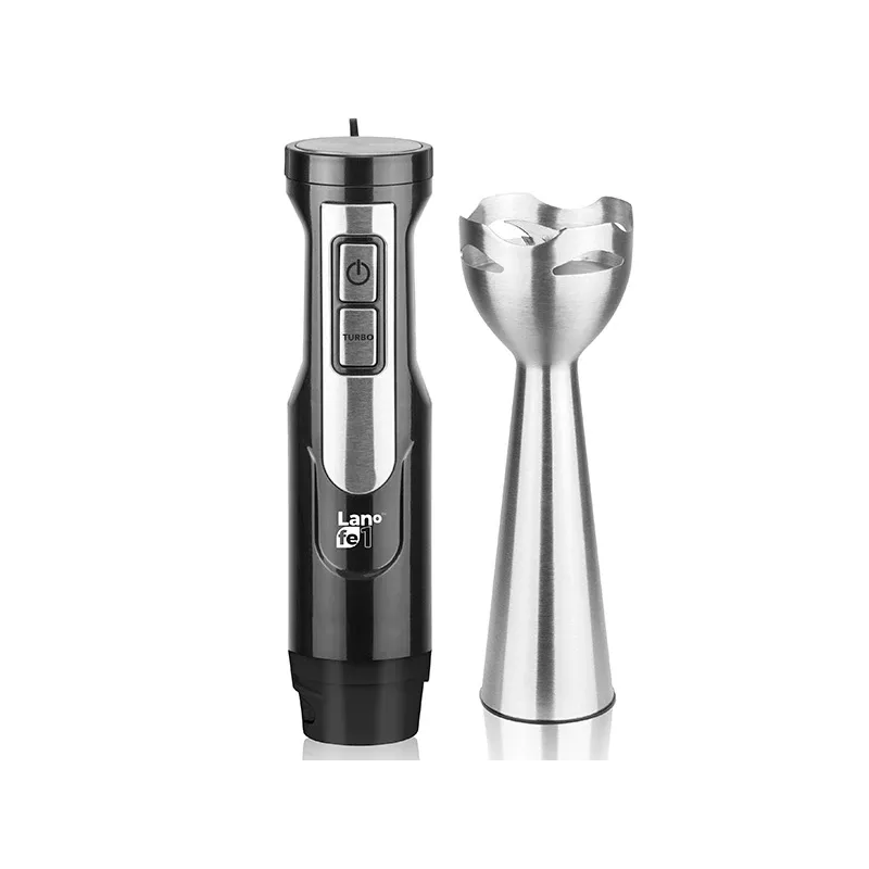 Ręczny blender zanurzeniowy LAFE BRK-003A, 800W, czarny/srebrny, ostrze ze stali nierdzewnej, misa 0,6 l, dzbanek 0,5 l