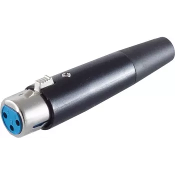 Złącze XLR ShiverPeaks BS55025, czarna obudowa — 3-pinowe złącze audio mikrofon/liniowe