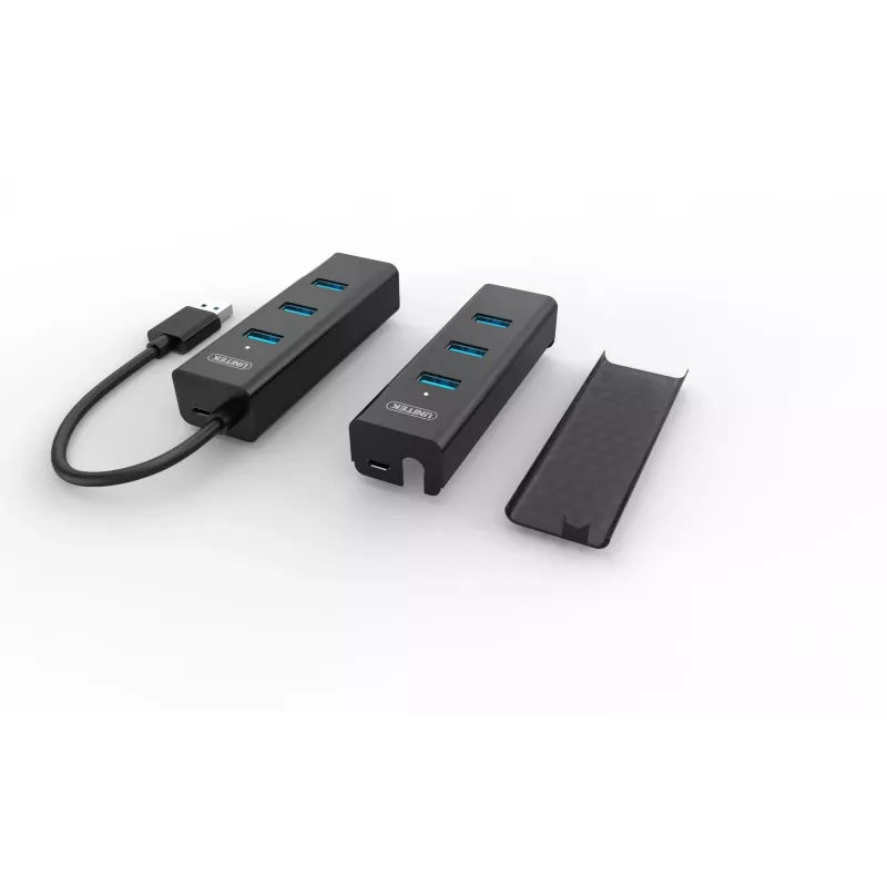 Hub interfejsowy UNITEK Y-3089 USB 3.2 Gen 1 (3.1 Gen 1) Type-A 5000 Mbit/s Czarny