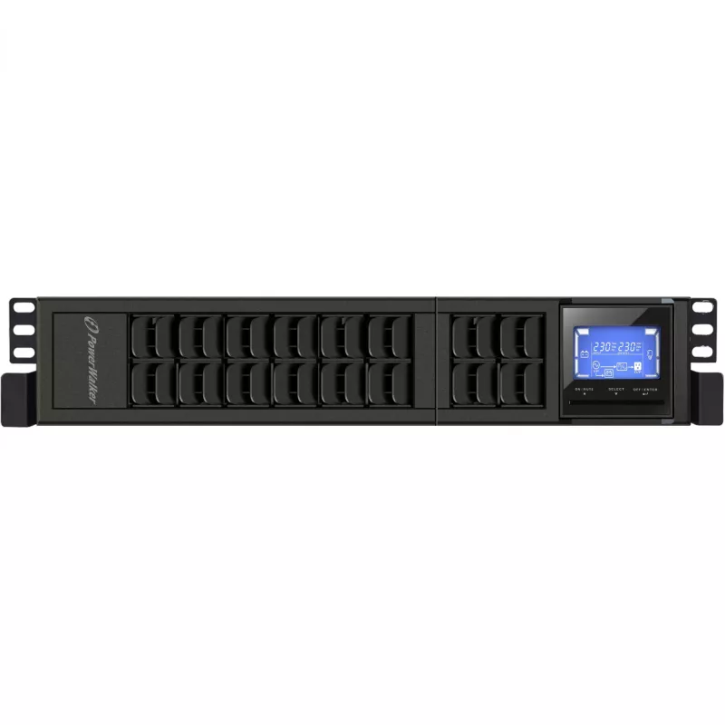PowerWalker VFI 2000CRM LCD UPS z podwójną konwersją (Online) 2 kVA 1600 W 4 gniazda wyjściowe