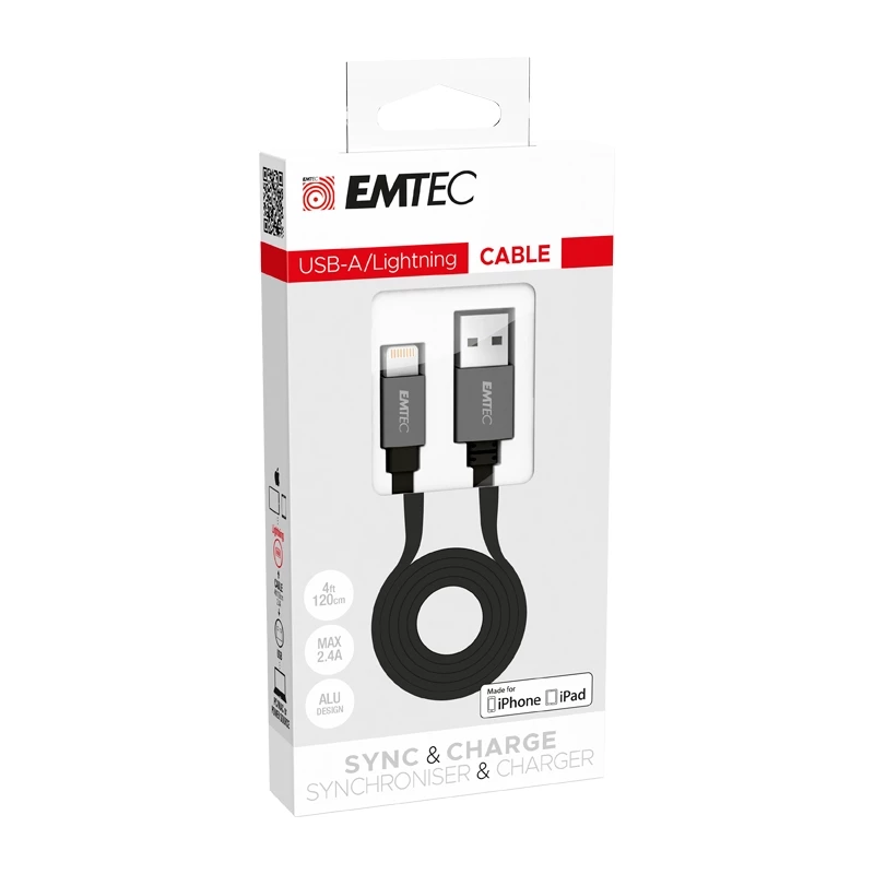 Kabel Emtec T700A 1.2 m Czarny