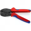 Narzędzie do zaciskania Knipex PreciForce model 975236 SB — izolowane uchwyty w kolorze czarnym, niebieskim i czerwonym