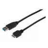 Kabel ASSMANN SuperSpeed USB 3.0, wtyk USB A – wtyk micro USB B, Cu AWG 28, podwójnie ekranowany, dł. 1,0 m (AK-300116-010-S)