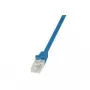 LogiLink CP2076U kabel sieciowy RJ45, kabel krosowy CAT 6 U/UTP 5,00 m niebieski z zabezpieczeniem przed wyrwaniem 1 szt.