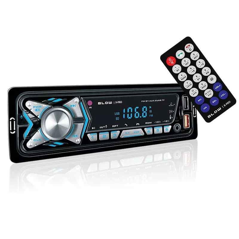BLOW X-PRO radio MP3/USB/micro USB/Bluetooth do samochodu Czarny