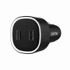 Ładowarka samochodowa CANYON OnDrive 60 PD 60W 2xUSB-C — moc 60W, 2 porty USB-C, czarna