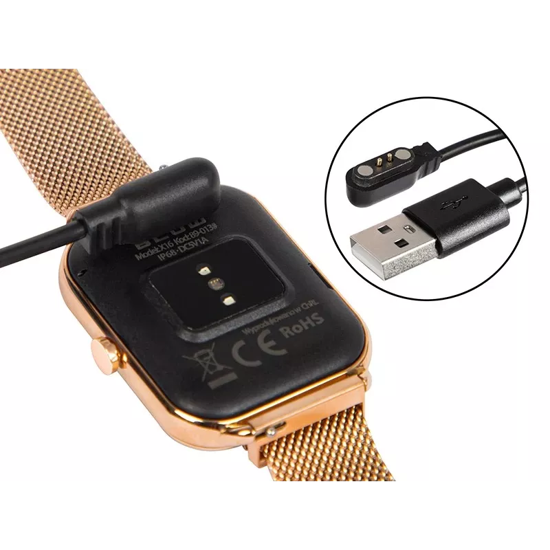 Smartwatch X16 Bluetooth różowy