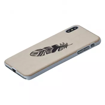 Etui na smartfona man and wood do iPhone XS Max — Indian biały