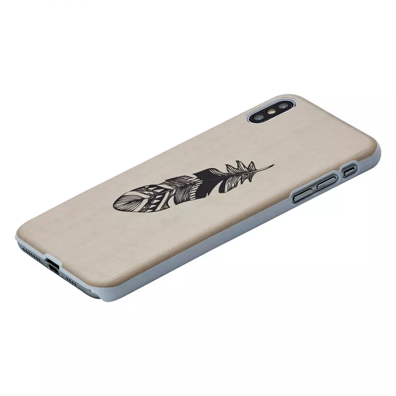 Etui na smartfona man and wood do iPhone XS Max — Indian biały