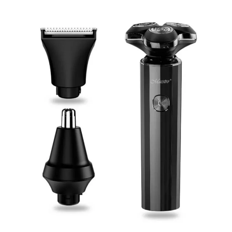 Zestaw do golenia Maestro MR-676 3-w-1 USB ładowalny kompaktowa konstrukcja