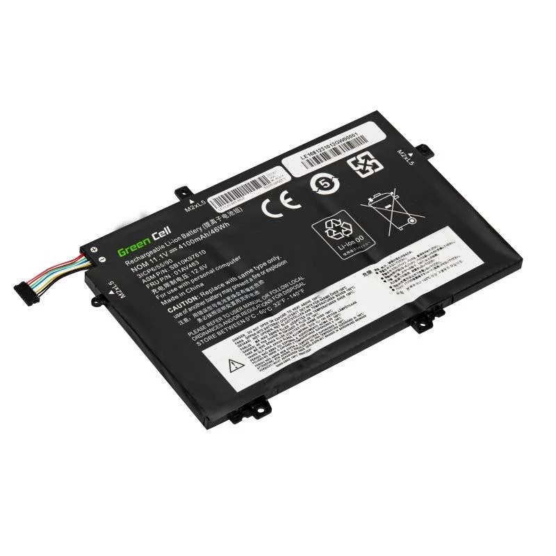 Bateria zielony Cell LE168 Lenovo ThinkPad L480 L490 L580 L590 L14 L15 Gen 1 Gen 2