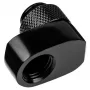 Złączka Alphacool 17601 — mosiężna złączka do układu chłodzenia komputera, czarna, 1 szt.