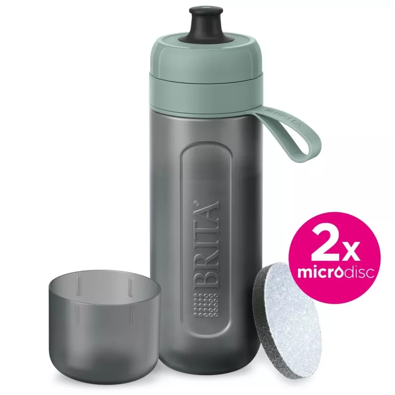 Brita Sports Water Filter Bottle Active Dark zielony, zielony