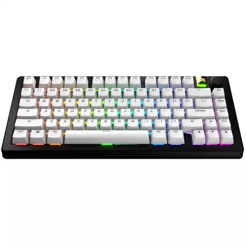 Keycaps GLORIOUS GPBT Basics PBT Dye-Sub Classic biały ANSI layout