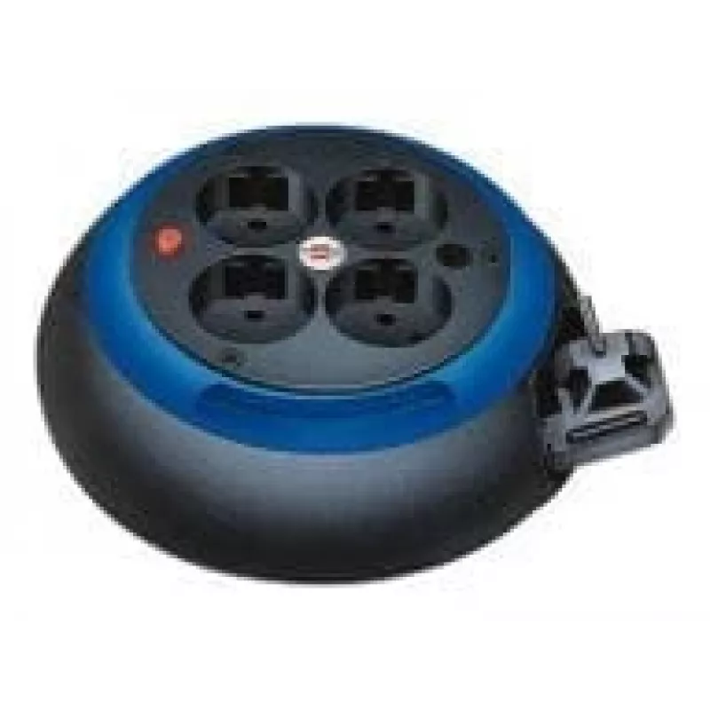 Comfort-Line Mini-bęben kablowy CL-S 4-drożny (czarny/biały, 3 metry)