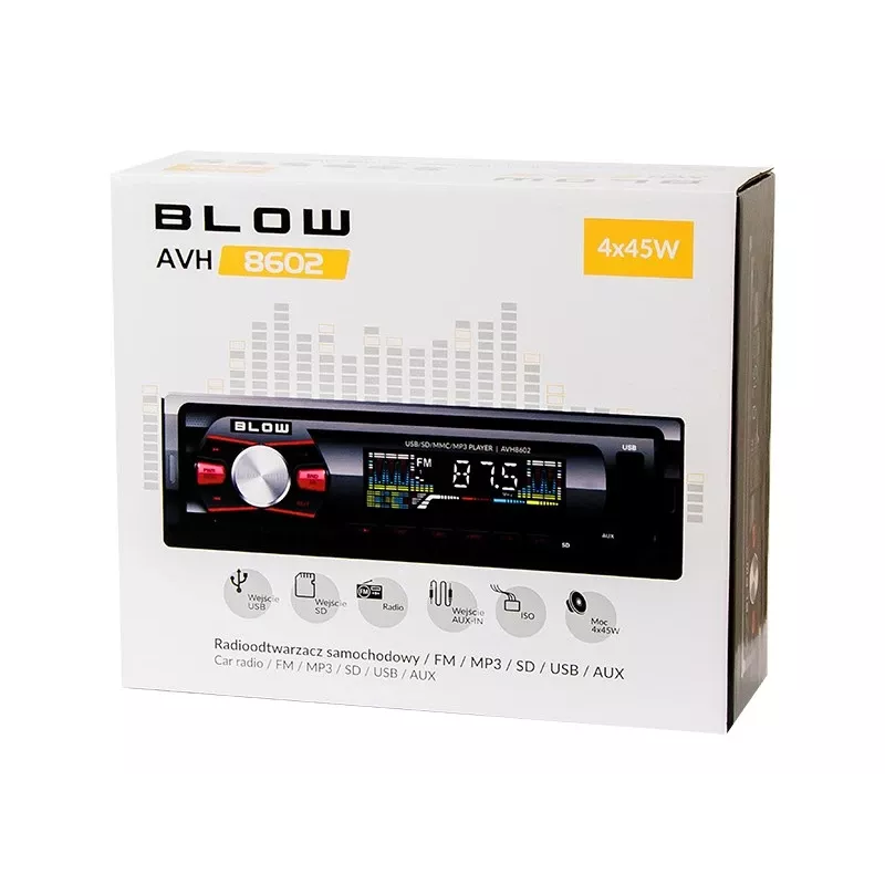 Radio samochodowe BLOW AVH-8602 MP3/USB/SD/MMC