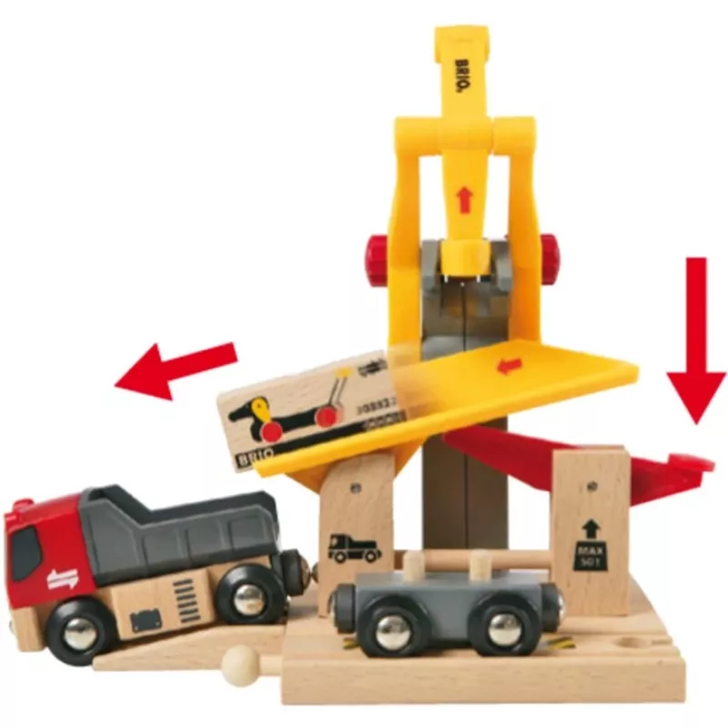 BRIO World stacja załadunku towarów, budynek do zabawy