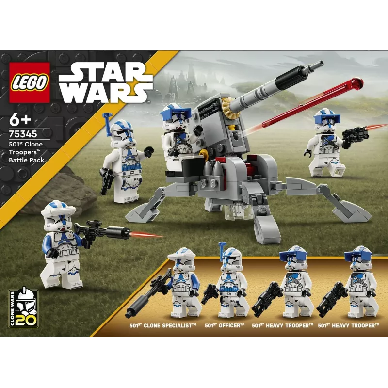 LEGO 75345 Star Wars 501st Clone Troopers Battle Pack Zestaw do Budowania