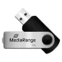 MediaRange MR908NTRL Pamięć USB 8 GB USB Typ-A 2.0 Czarny - Srebrny (MR908NTRL)