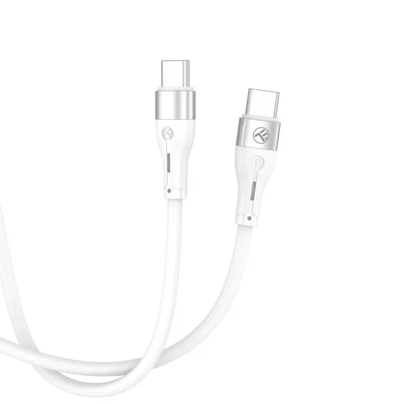 Kabel USB Type-C Tellur TLL155501 1 m, PD 60W, biały