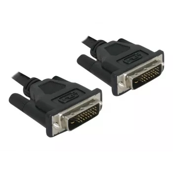 Kabel DVI DeLOCK DVI 24+1 0,5 m męski/męski