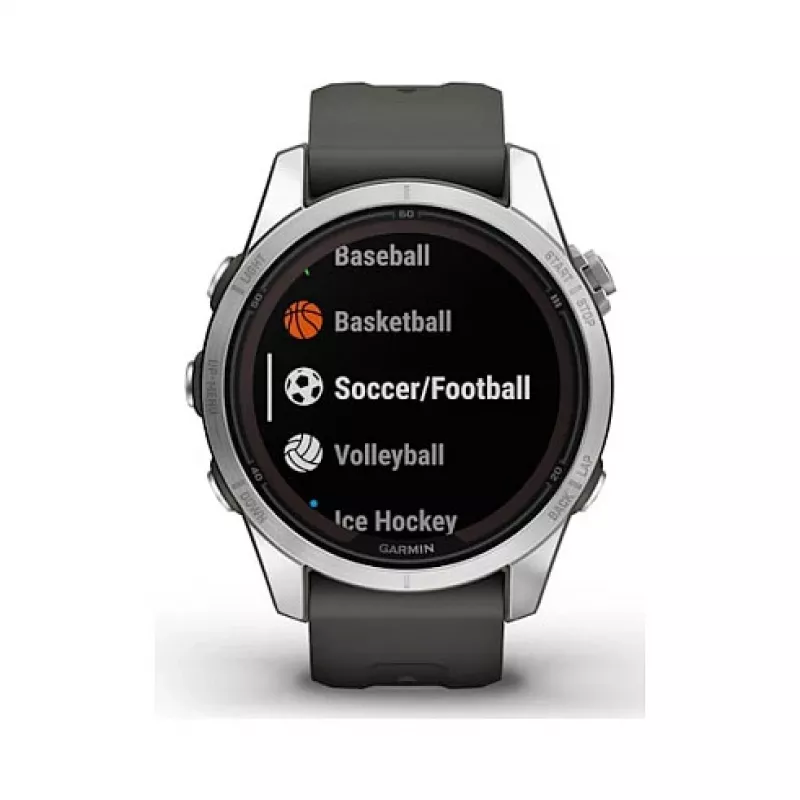 Garmin fēnix 7S Pro 3,05 cm (1,2 inch) MIP 42 mm Cyfrowy 240 x 240 pikseli Ekran dotykowy Srebrny Wi-Fi GPS (satelitarny)