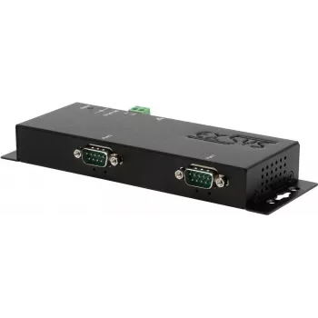 Adapter Ethernet na 2 x RS-232 Exsys EX-6112-2POE z obsługą PoE i zasilaczem 12V/3A