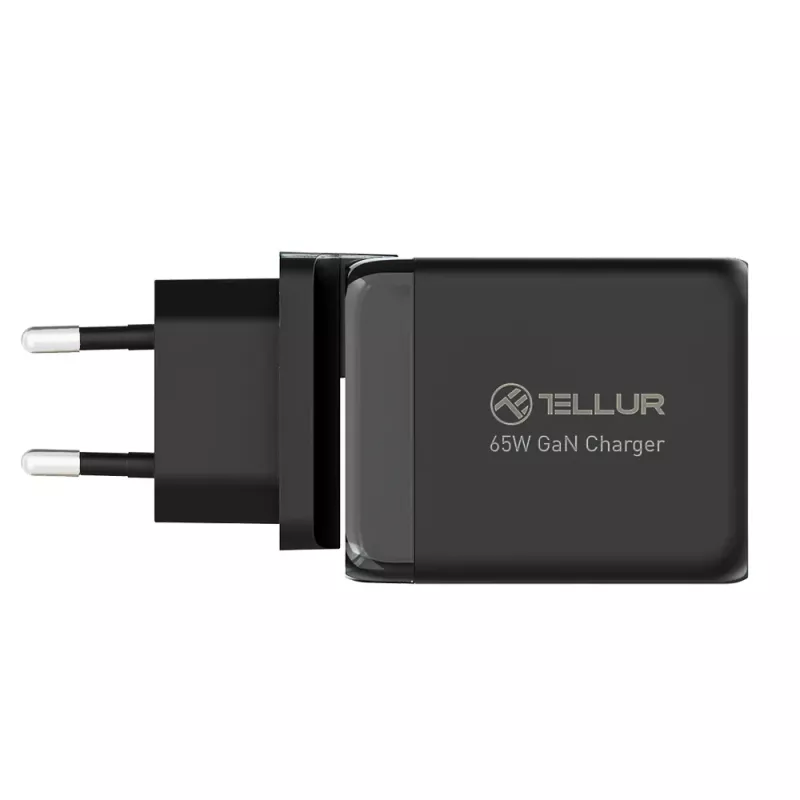 Ładowarka sieciowa Tellur TLL151451 65W, 3-portowa (2x USB-C, 1x USB-A)