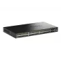 D-Link 52-portowy gigabitowy przełącznik zarządzalny Smart z możliwością stackowania PoE+ z 4 portami 10G SFP+